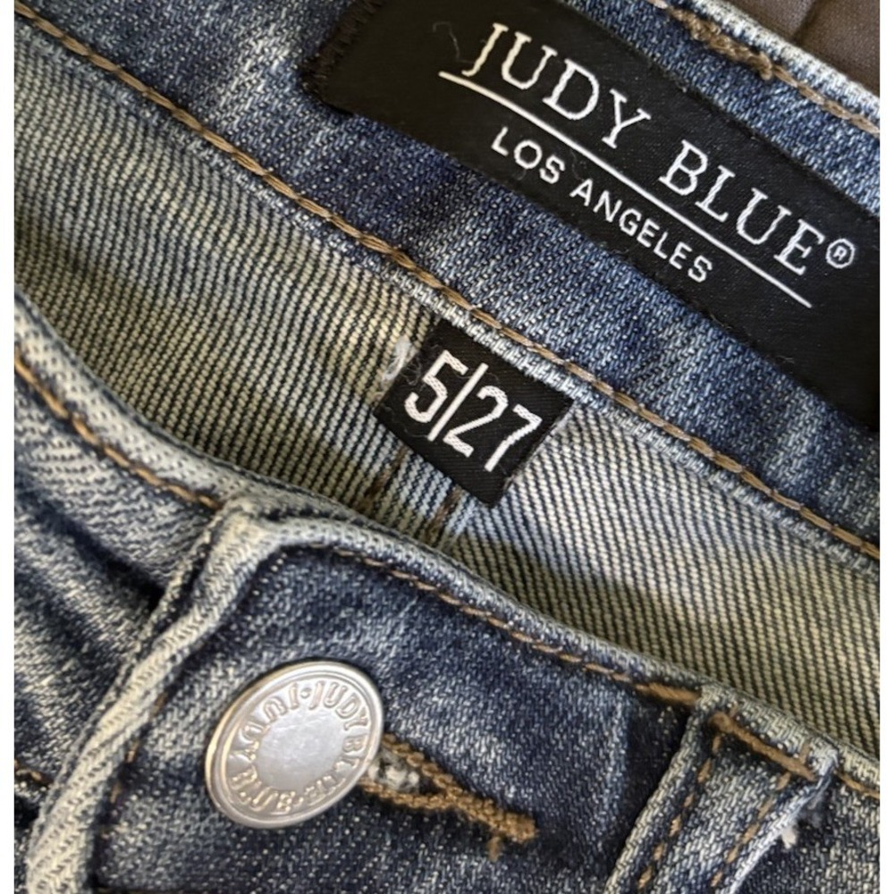Judy Blue Skinny Fit Capri Blue Jeans Size 5/27 JB78101 - Picture 3 of 7